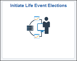 Initiate Life Event Elections tile